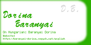dorina baranyai business card